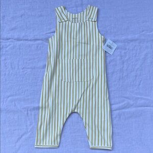 NWT Pehr Striped Yellow and White Overalls